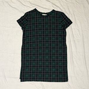 Zara M Green Plaid Fall/Winter Dress